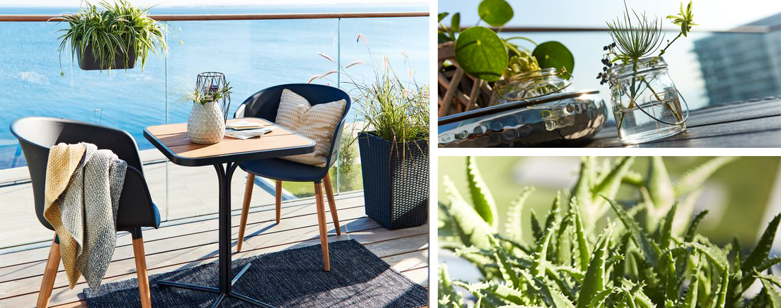 Get a cosy atmosphere going on your balcony Balcony furniture and patio furniture from JYSK