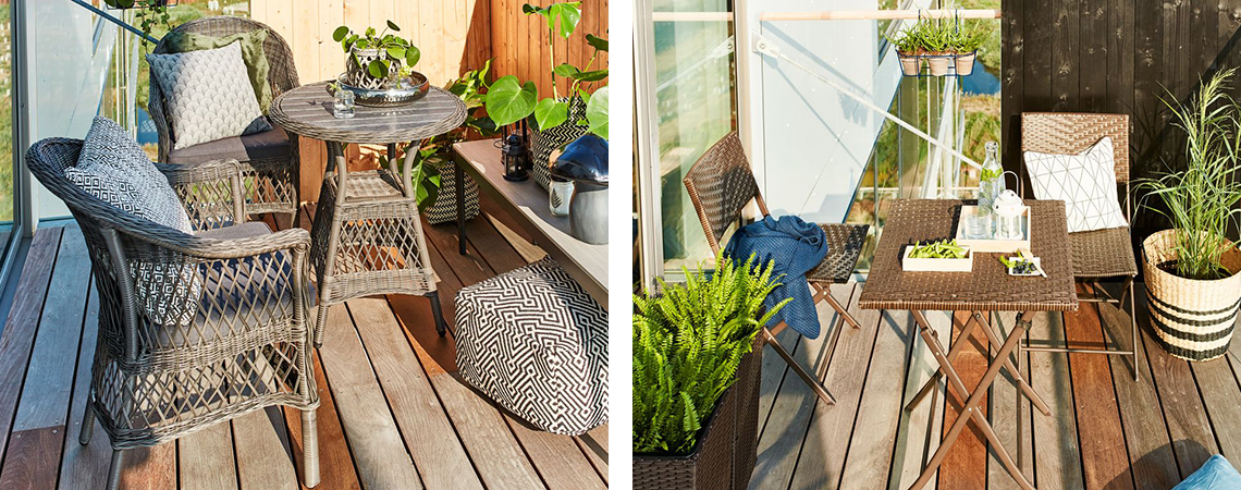 Balcony furniture and patio furniture from JYSK