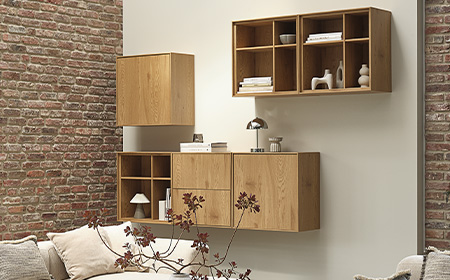 Design your own storage setup with versatile wall units