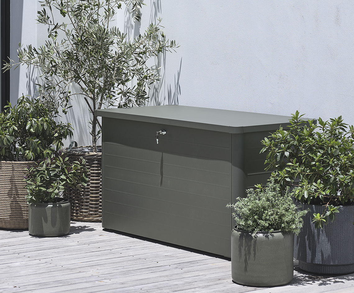 DREJET storage box Small cushion storage box on patio