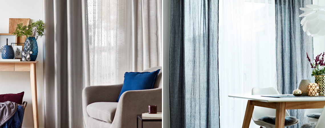 Curtain solutions in living room Curtain solutions in living room