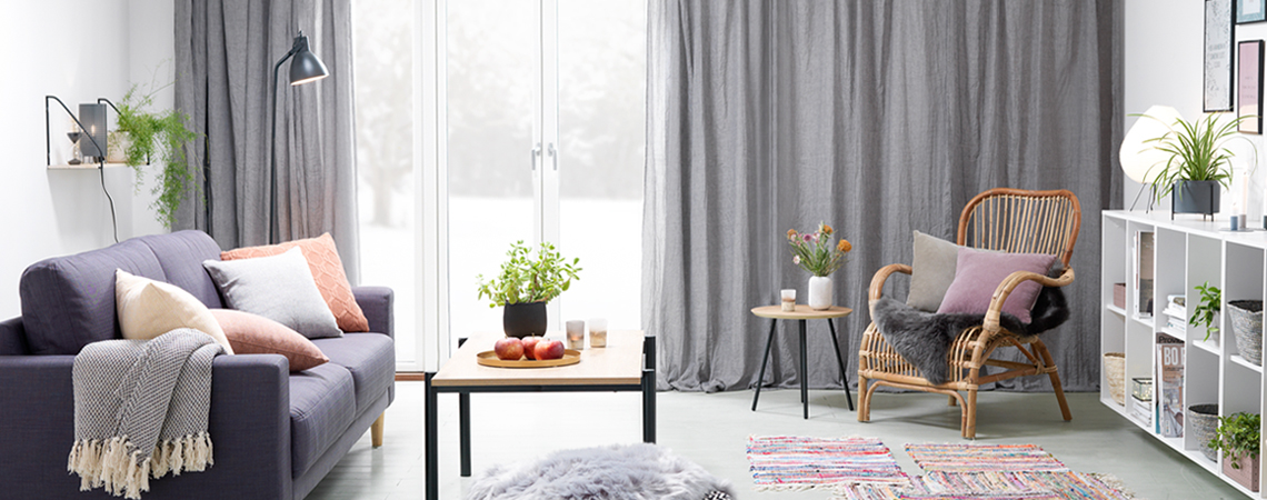 Living room that has had a makeover