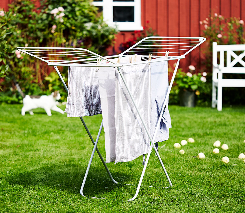 Laundry essentials and drying racks from JYSK Laundry essentials and drying racks from JYSK