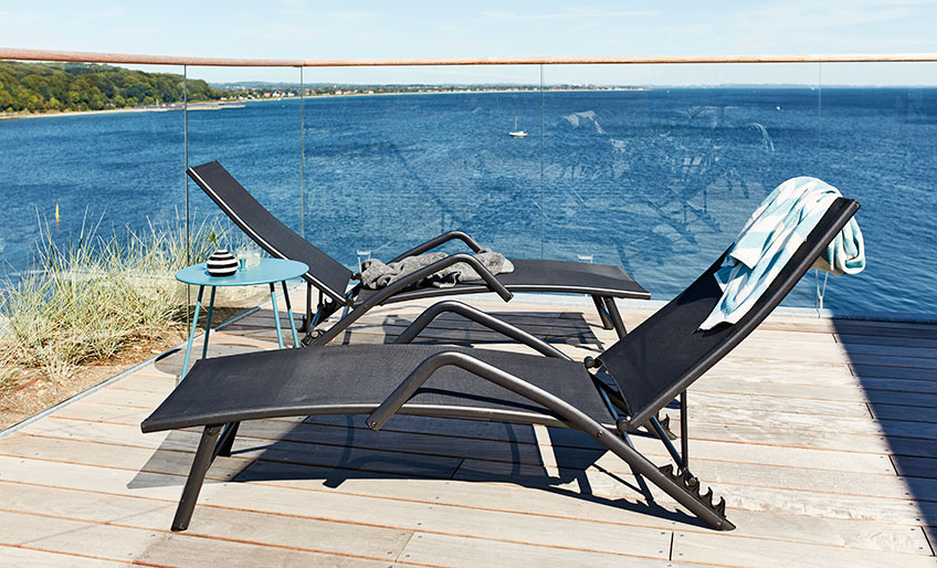 Sun lounger as patio and balcony furniture Sun lounger as patio and balcony furniture