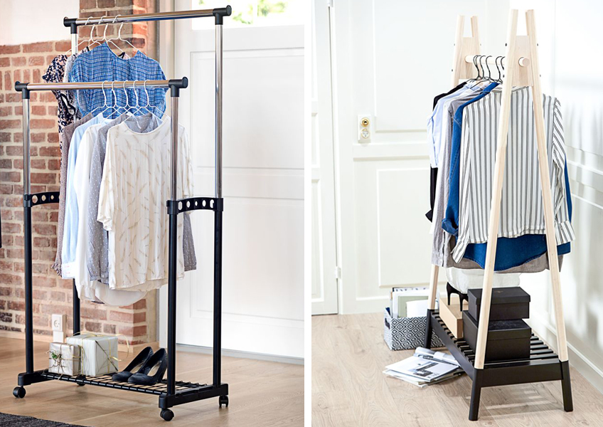 Clothes rails and room dividers from JYSK Clothes rails and room dividers from JYSK