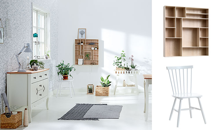 white dining chairs and white dining table from JYSK white dining chairs and white dining table from JYSK